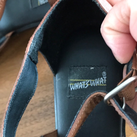 NWOT Brown leather sandals size 8 - Picture 2 of 7